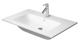 Duravit Möbelwaschtisch ME by Starck 830 mm mit ÜL, mit HLB, o.HL, weiß