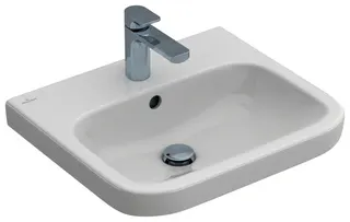 Villeroy & Boch Waschbecken Architectura 550x470mm re-eckig 1HL. m. ÜL. Weiß Alpin cplus