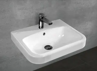 Villeroy & Boch Waschbecken Architectura 550x470mm re-eckig 1HL. m. ÜL. Weiß Alpin cplus – Bild 2