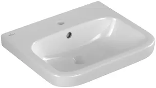 Villeroy & Boch Waschtisch Architectura 550x470mm re-eckig 1HL. m. ÜL. Unterseite geschl. we Alpin – Bild 3
