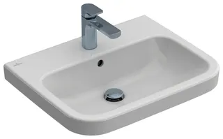 Villeroy & Boch Waschbecken Architectura 600x470mm re-eckig 1HL. m. ÜL. Weiß Alpin cplus
