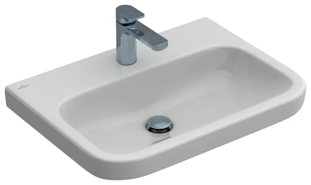 Villeroy & Boch Waschbecken Architectura 650x470mm re-eckig 1HL. o. ÜL. Weiß Alpin cplus