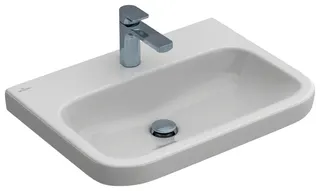 Villeroy & Boch Waschbecken Architectura 650x470mm re-eckig 1HL. o. ÜL. Weiß Alpin cplus