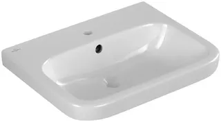 Villeroy & Boch Waschtisch Architectura 600x470mm re-eckig 1HL. m. ÜL. Unterseite geschl. we Alpin – Bild 2