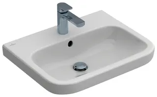 Villeroy & Boch Waschtisch Architectura 600x470mm re-eckig 1HL. m. ÜL Unterseite geschl we Alpin c+ – Bild 2