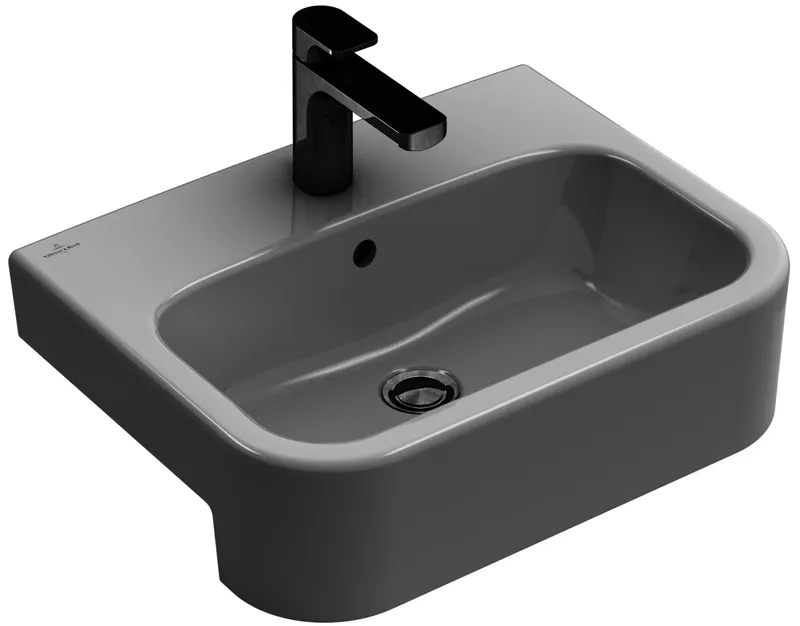 Villeroy & Boch Vorbauwaschbecken Architectura 550x 430mm Rechteck 1HL. o. ÜL. Weiß Alpin