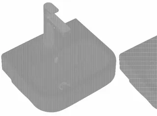 VB HWB Architectura 500x380mm re-eckig 1HL. m. ÜL. Weiß Alpin