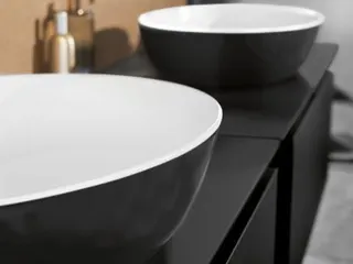 Villeroy & Boch Aufsatzwaschbecken Artis 610x410mm Oval ohne Überlauf Coal Black – Bild 2