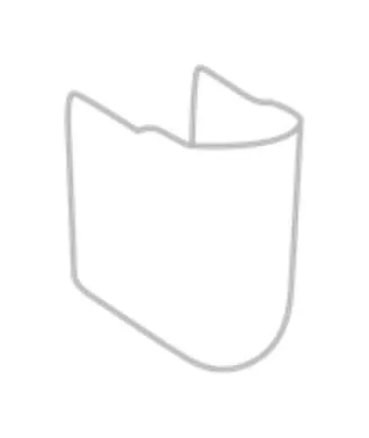 VB Säule Hommage 245x200x690mm Weiß Alpin CeramicPlus