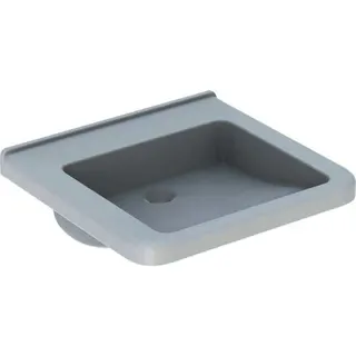 Geberit Renova Comfort Square Waschtisch barrierefrei 55x52,5cm, ohne Hahnloch, ohne Überlauf, weiß KeraTect – Bild 2