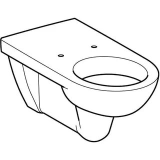 Geberit Renova Comfort Wand-WC Tiefspüler Ausld. 70cm, weiß, KeraTect – Bild 3