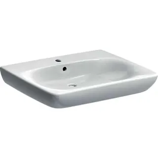 Geberit Renova Comfort Waschtisch barrierefrei 65x55cm, mit Hahnloch, mit Überlauf, weiß, KeraTect – Bild 2