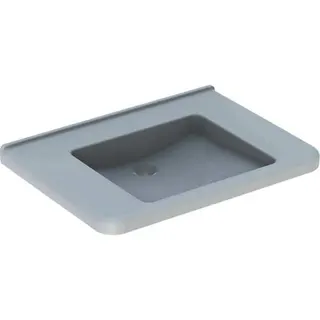 Geberit Renova Comfort Square Waschtisch barrierefrei 75x55cm, ohne Hahnloch, ohne Überlauf, weiß, KeraTect – Bild 2