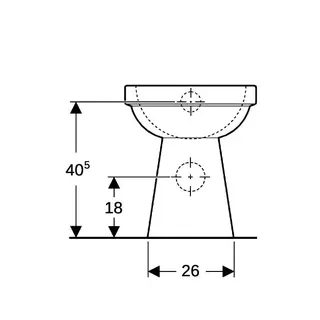 Geberit Renova Comfort Stand-WC Flachspüler erhöht/barrierefrei, Abg.horiz.,KeraTect – Bild 4