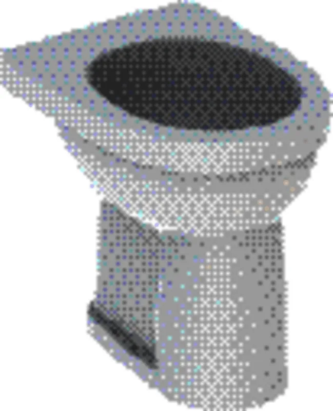 Geberit Renova Comfort Stand-WC Flachspüler erhöht barrierefrei, Abg. vertikal, weiß