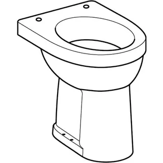Geberit Renova Comfort Stand-WC Flachspüler erhöht/barrierefrei, Abg.verti.,KeraTect – Bild 3