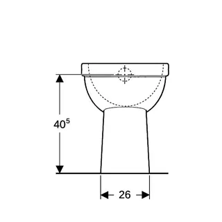 Geberit Renova Comfort Stand-WC Flachspüler erhöht/barrierefrei, Abg.verti.,KeraTect – Bild 4