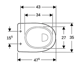 Geberit Renova Comfort Stand-WC Flachspüler erhöht/barrierefrei, Abg.verti.,KeraTect – Bild 5