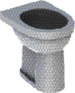 Geberit Renova Comfort Stand-WC Flachspüler erhöht/barrierefrei, Abg.verti.,KeraTect