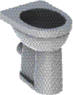 Geberit Renova Comfort Stand-WC Flachspüler erhöht, Abgang horizontal, weiß
