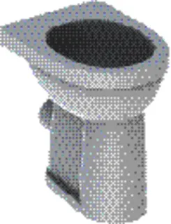 Geberit Renova Comfort Stand-WC Flachspüler erhöht, Abgang horizontal, weiß KeraTect