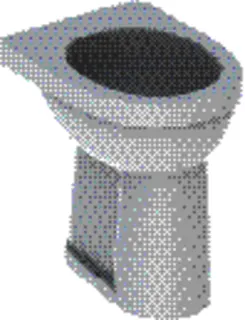 Geberit Renova Comfort Stand-WC Flachspüler erhöht, Abgang vertikal, weiß