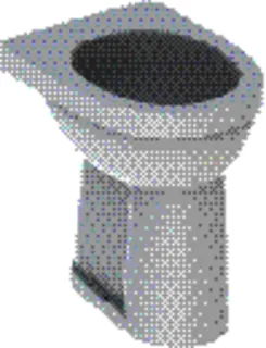 Geberit Renova Comfort Stand-WC Flachspüler erhöht, Abgang vertikal, weiß, KeraTect