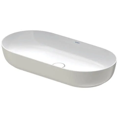 Duravit Aufsatzbecken Luv 800mm o.ÜL, o.HLB, grau seidenmatt