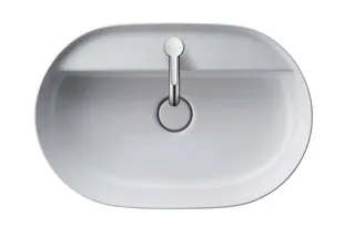 Duravit Aufsatzbecken Luv 600mm o.ÜL, m.HLB, 1 HL, weiß – Bild 5