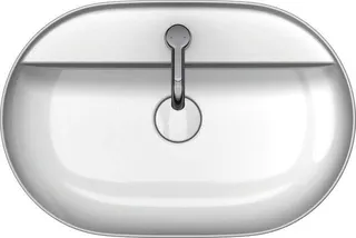 Duravit Aufsatzbecken Luv 600mm o.ÜL, m.HLB, 1 HL, grau seidenmatt – Bild 4