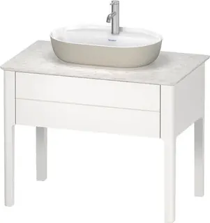 Duravit Aufsatzbecken Luv 600mm o.ÜL, m.HLB, 1 HL, grau seidenmatt – Bild 5