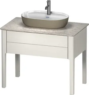 Duravit Aufsatzbecken Luv 600mm o.ÜL, m.HLB, 1 HL, grau seidenmatt, WG – Bild 5