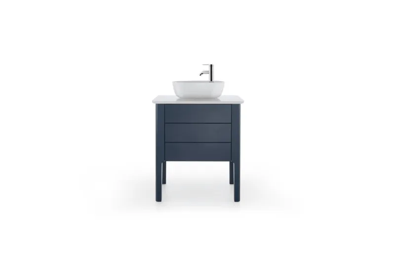 Duravit Aufsatzbecken Luv 420mm o.ÜL, m.HLB seitl., 1HL, weiß