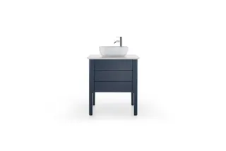Duravit Aufsatzbecken Luv 420mm o.ÜL, m.HLB seitl., 1HL, weiß