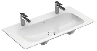Villeroy & Boch Schrankwaschtisch Finion 1000x500mm re-eckig 2HL. o. ÜL. Weiß Alpin cplus