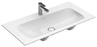 Villeroy & Boch Schrankwaschtisch Finion 1000x500mm re-eckig 1HL. o. ÜL. Weiß Alpin cplus