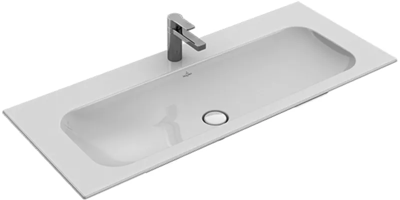 Villeroy & Boch Schrankwaschtisch Finion 1200x500mm re-eckig 1HL. o. ÜL. Weiß Alpin cplus