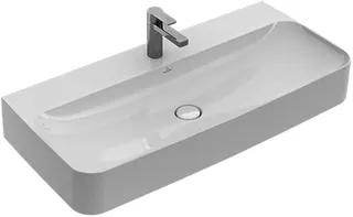 Villeroy & Boch Waschtisch Finion 1000x470mm re-eckig 1HL. o. ÜL. Unterseite geschl. we Alpin cplus