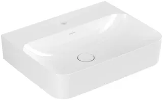 Villeroy & Boch Waschtisch Finion 600x470mm re-eckig 1HL. m. verd. ÜL. Unterseite geschl. we Alpin c+