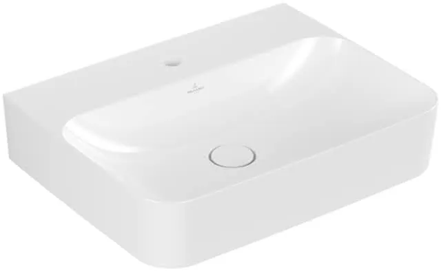 Villeroy & Boch Waschtisch Finion 600x470mm re-eckig 1HL. o. ÜL. Unterseite geschl. we Alpin cplus