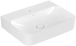 Villeroy & Boch Waschtisch Finion 600x470mm re-eckig 1HL. o. ÜL. Unterseite geschl. we Alpin cplus