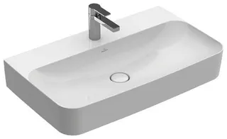 Villeroy & Boch Waschbecken Finion 800x470mm Rechteck 1HL. m. verd. ÜL. Weiß Alpin CeramicPlus