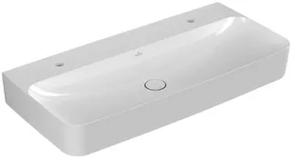 Villeroy & Boch Waschbecken Finion 1000x470mm re-eckig 2HL. o. ÜL. Weiß Alpin cplus – Bild 3