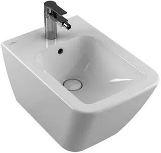 VB Bidet Finion 320x375x560mm Rechteck wandhängend Weiß Alpin CeramicPlus