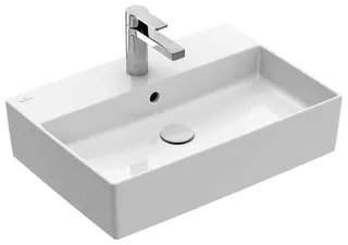 Villeroy & Boch AufsatzWT Memento 2.0 600x420mm re-eckig 1HL. m. ÜL. Weiß Alpin cplus