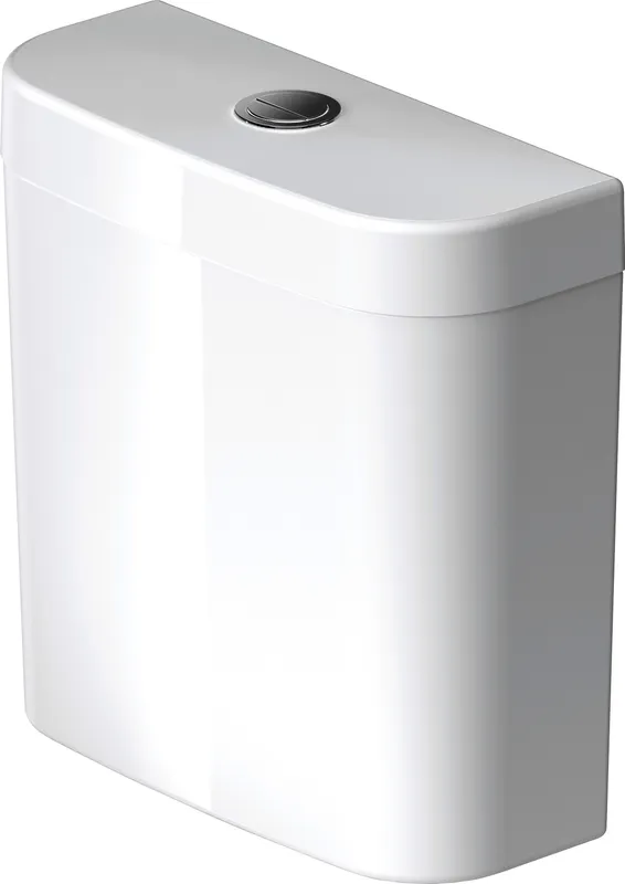Duravit Spülkasten Happy D.2, mit DF-IG chrom Anschluss unten links, weiß