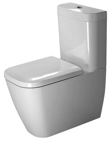 Duravit Stand-WC Kombi Happy D.2 630 mm Tiefspüler,f.SPK,Abg.Vario,weiß,HYG