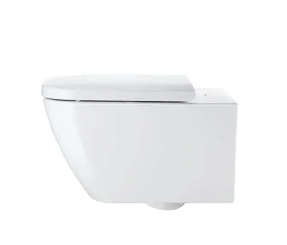 Duravit Wand-WC Happy D.2 540 mm Tiefspüler, Durafix, weiß, HYG