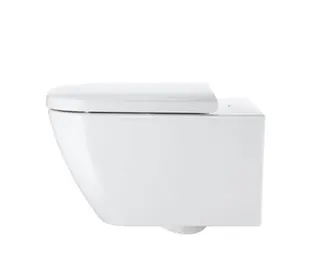 Duravit Wand-WC Happy D.2 540 mm Tiefspüler, rimless, Durafix, weiß