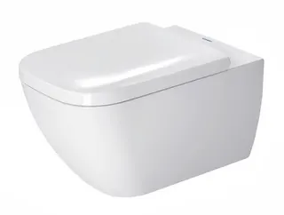Duravit Wand-WC Happy D.2 540 mm Tiefspüler, Durafix, weiß, HYG – Bild 2